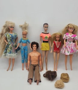 Vintage Barbie Puppen & Zubehör 60er & 80er Ken Midge Queen Skipper 61 Teile - Bild 1 von 24