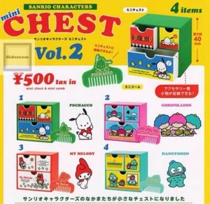 Sanrio Characters Mini Chest Vol.2 All 4 types set Capsule toy Gacha Gashapon JP - Picture 1 of 2