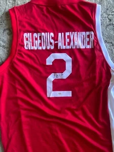 Shai Gilgeous Alexander Signed Autograph Auto Team Canada Jersey PSA/DNA - Picture 1 of 4