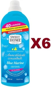 6PCS SWEET HOME BLUE MARINE CONCENTRATE SOFTENER COLLECTION 1000ML - Picture 1 of 2