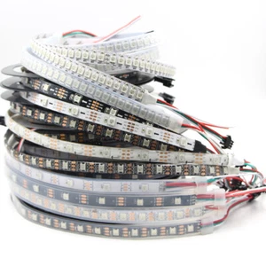 5m RGB LED Streifen WS2812B WS2812 IC 5050 Adressierbarer Dream color 5V stripe - Bild 1 von 12