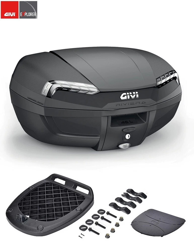 VALIGIA TOP CASE GIVI BAULETTO E46NT RIVIERA PIASTRA MONOLOCK COMPRESA E46 NT - Image 1 of 4