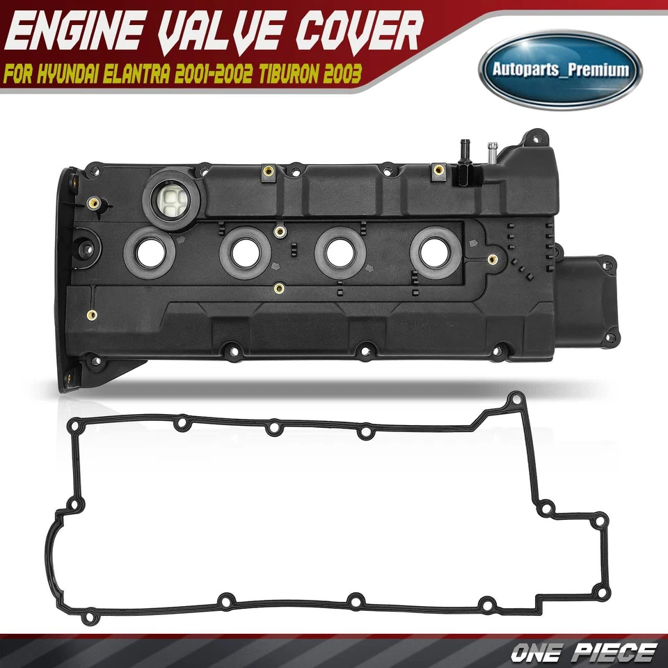 Nueva cubierta de válvula de motor para Hyundai Elantra 2001-2002 Tiburon 2003 L4 2,0 L DOHC Foto 1 de 4