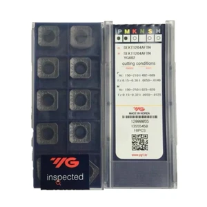 10 Stück SEKT1204AFTN YG602 SEKT1204AFTN Original YG CNC Klinge Hartmetall-Einsätze - Bild 1 von 2