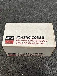 15162 Ibico 5/8" 16mm Black Binding Combs 19 hole 100pcs Box - Picture 1 of 1