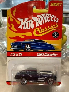 Hot Wheels Classics Serie 1 1963 Corvette Negro 12 de 25 - Imagen 1 de 1