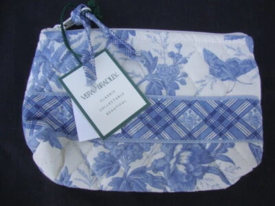 Vera Bradley Bag Venetian Blue white Toile Cosmetic Case - Image 1 of 4