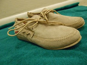 Oliberte tan suede Aduni leather flats display/sample 7M (B) New no box save $! - Picture 1 of 9