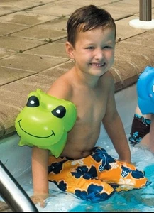 40 pair Green Frog Animal Fun Swimming Pool Arm Floats For Kids Age floaties - Picture 1 of 3