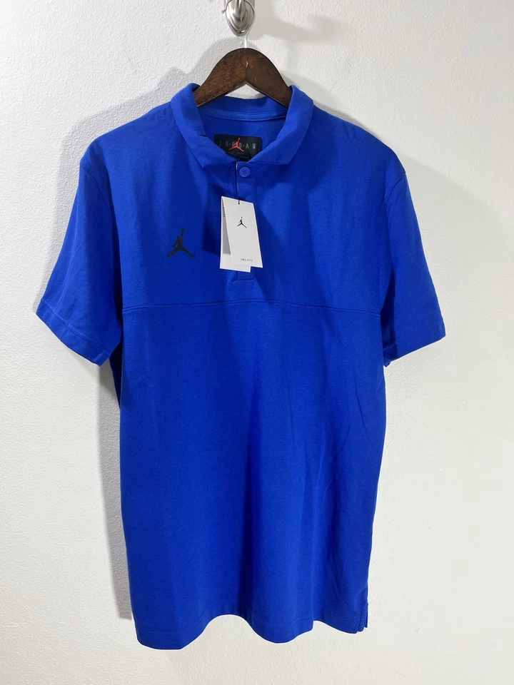 Nike Air Jordan Dri-Fit Golf Polo Shirt Mens Size Medium Blue DQ7905-493