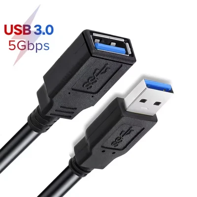 USB3.0 Extension Cable High Speed Extender Cord Adapter TypeA Male to Female LOT - Image 1 of 4