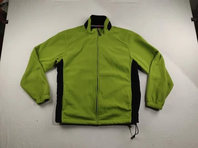 Izod PerformX PFX Fleece Mens Large Lime Green Jacket Hybrid - Image 1 of 4