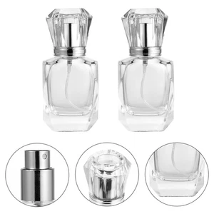 Botella de perfume de vidrio de 2 piezas botellas recargables subembalaje atomizador - Imagen 1 de 12