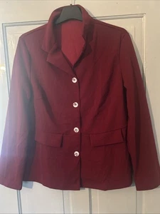 Burgundy Women's Suit Size 10/12 - Picture 1 of 5