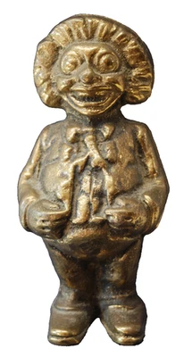 Vintage Brass Clown Money Box Piggy Bank 5.5" - Image 1 of 3