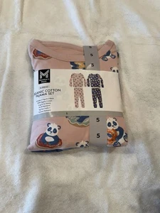 Member's Mark Toddler & Girls 4-Piece Organic Cotton Pajama Set - Picture 1 of 2