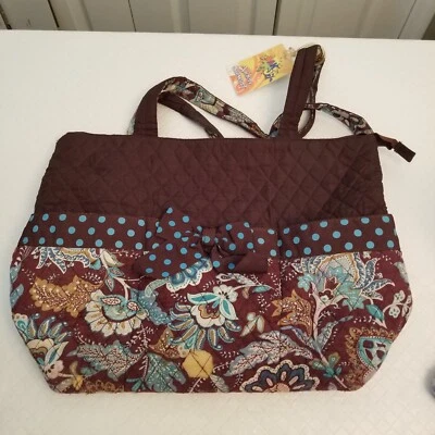 Сумочка Belvah коричневый, синий бант 16 X 12 см. фото 1 пятно обесцвечивание  - Изображение 1 из 4