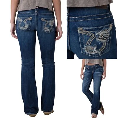 Big Star Vintage Jeans Low Rise Liv Blowout Bootcut Stretch Jean 24 26 27 New - Image 1 of 4