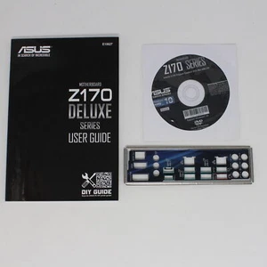 ASUS Z170 Deluxe - SET Instrukcja obsługi ATX IO Shield Slotblende Driver CD (#8914) - Zdjęcie 1 z 1