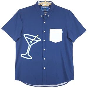 Chubbies Martini Button-Down Hemd Kurzarm Party Freizeit Oberteil, Large - Bild 1 von 7