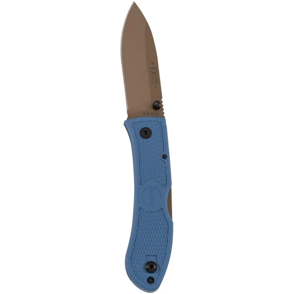 KA-BAR 4062D2 Dozier D2 Plegable Cazador Bronce Clip de Bolsillo, Borde Recto Foto 1 de 1