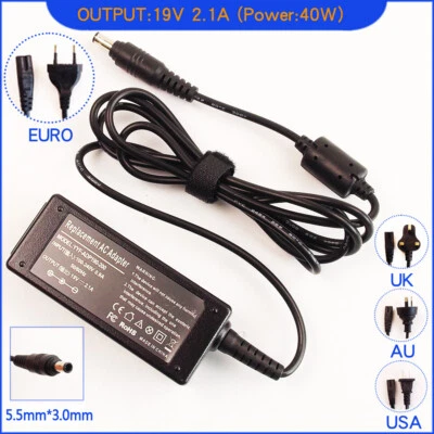 Ac Adapter Charger for Samsung NP-NC10-12PWBK NP-NC10-13GB NP-N148-DP01PH Laptop - Bild 1 von 4