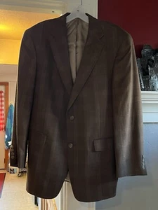Vintage Blazer Kariert Braun Herren 40R - Bild 1 von 7