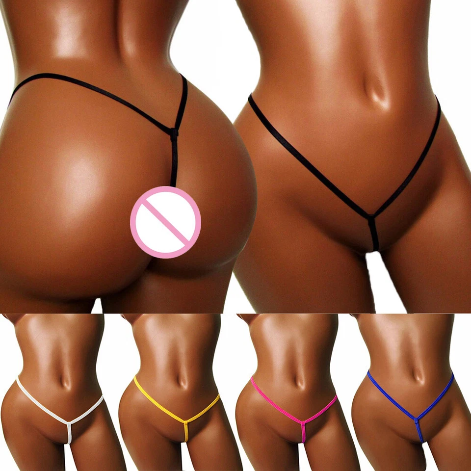 Sexy Women Thong Mini Low Rise Micro Thong Panties Briefs G-String Underwear US/ - Image 1 of 4