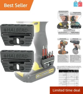 Compact 2-Pack Magnetic Bit Holders with 5 Pocket Storage for Efficient Drilling - Picture 1 of 8