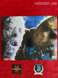 ¡FOTO 11x14 firmada autografiada por Kane Hodder! JASON! ¡VIERNES 13! ¡CERTIFICADO DE AUTENTICIDAD BECKETT! - Imagen 1 de 3