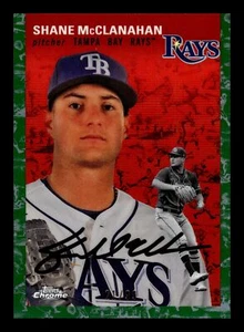 2023 TOPPS CHROME PLATINUM SHANE MCLANAHAN GREEN TOILE REFRACTOR /99 RAYS #329 - Picture 1 of 2