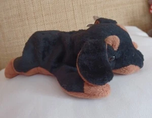 Ty Retired Beanie Baby Doby the Doberman Pvc Pellets TAG Error - Picture 1 of 6