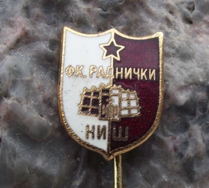 Antique FK Radnicki Nis 1923 Serbia Yugoslavia Football Club Soccer Pin Badge - Picture 1 of 2