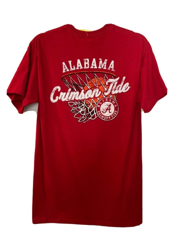 NCAA Men’s Alabama Crimson Tide Basketball Hanes T-Shirt NWT S, M, L, XL, 2XL Cover