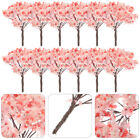 12 sztuk japońskiego modelu drzewa outdoor sztuczne sztuczne drzewa kwiat wiśni centralny element