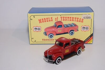 A52 1:43 MATCHBOX YESTERYEAR YTV-03 FORD PICKUP 1940 F. MULLER ERNING MB RARO - Immagine 1 di 4