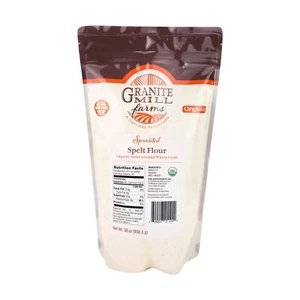 Stone Ground Sprouted Organic Spelt Flour, 30 oz - Picture 1 of 7