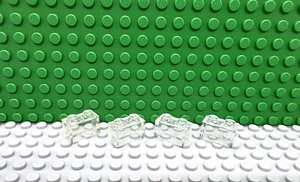 Lego 4 Trans Clear 1x2 brick block NEW - Picture 1 of 1