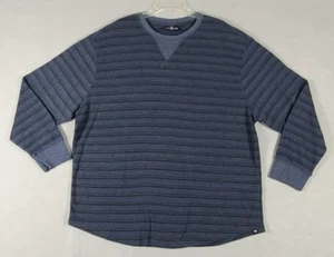 Airwalk Striped Pullover Shirt Long Sleeve Blue Gray Mens Size 3X Casual Skater - Picture 1 of 10