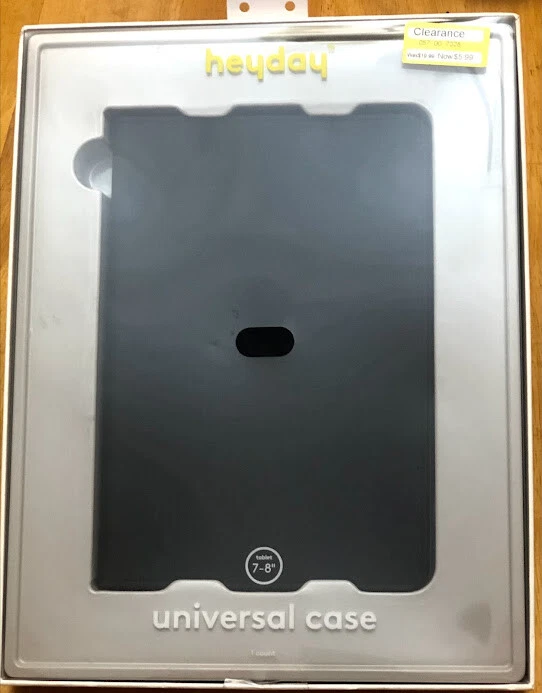 Heyday Universal Case for 7-8" Tablet (Apple, Samsung, Etc) - BLACK -Soft   - Image 1 of 1