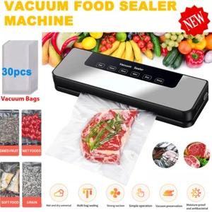 Kitchen Auto Vacuum Sealer Machine Fresh Dry Wet Food Saver Storage With Bags AU - Picture 1 of 23