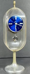 SCHMID VINTAGE Johmid pendulette Lucite base tulipano orologio 8 giorni Germania Ovest Schlenker - Foto 1 di 18