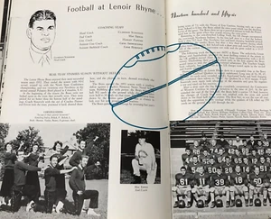 1956 Lenoir-Rhyne Univ College Yearbook Hickory NC HACAWA 1950s Fashions 50s LRU - Picture 1 of 7