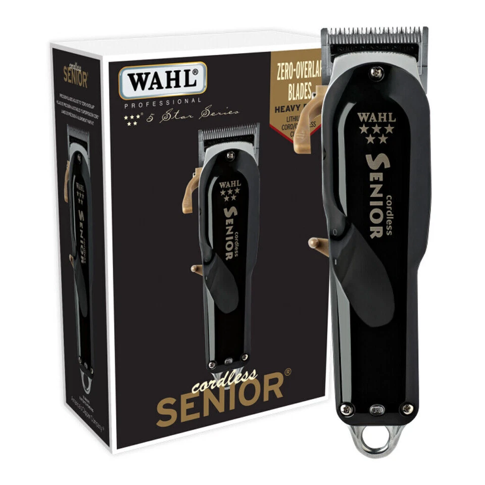 Wahl 8504-400 Professional 5 Star Cordless Senior Clipper - Black