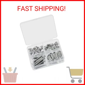 Wall Plate Screws, 100 pcs White Outlet Screws 6-32 Thread Light Electrical Cove - Picture 1 of 2