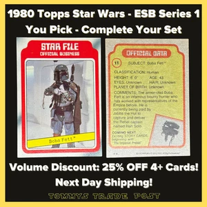 1980 Topps Star Wars Cards Empire Strikes Back Series 1 - U-Pick #1 - #132 - Picture 1 of 267