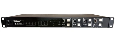 HDBaseT 4 Channel HDMI Matrix Switch 4K 60Hz, IR RX / IR TX Plus 3 receivers - Image 1 of 4