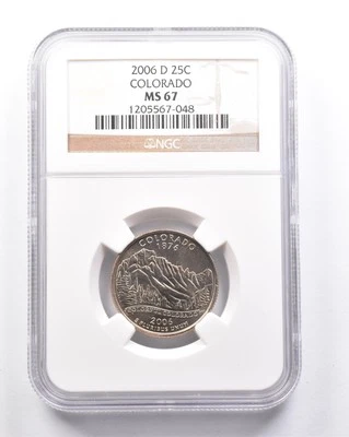 MS67 2006-D Washington State Quarter Colorado NGC *6365 - Image 1 of 3