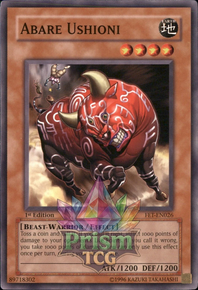 1st Ed Abare Ushioni FET-EN026 Yugioh - Image 1 of 1