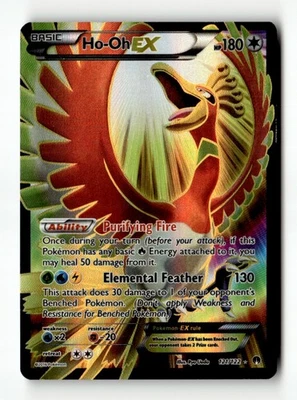 Ho-Oh EX (Arte Completo) Ultra Raro Holo XY - BREAKpoint 121/122 LP Pokémon Juego de Cartas Coleccionables Foto 1 de 2